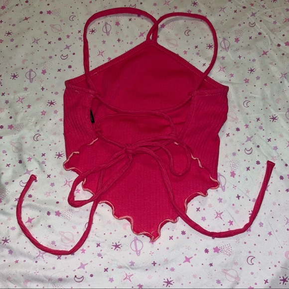 Lace-Up Top - Picture 2 of 4